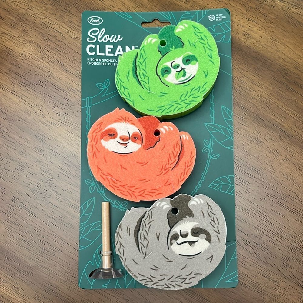 SLOTH SLOW CLEAN KITCHEN SPONGES